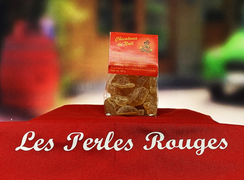 Les Perles Rouges - Chicatines (pâtes de fruits) de Noël d'Ananas