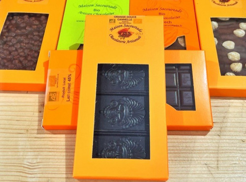 Ferme des Fabres, Vos Manges Gardiens - Chocolat BIO Noir Orange Canelle 80g