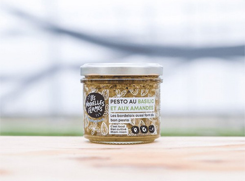 Les Nouvelles Fermes - Pesto au basilic vert & amandes torréfiées 90g