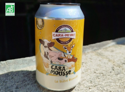 La Ferme des Cara-Meuh - Bière blonde Cara-Mousse BIO 33 cl