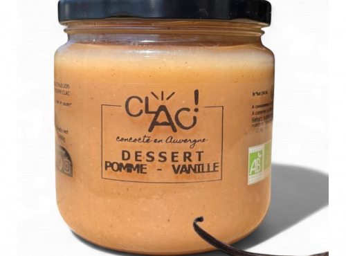 CLAC Conserverie - Dessert pomme vanille bio - 400g
