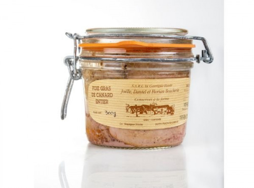 Ferme de la Garrigue Haute - Foie gras de canard entier en bocal 300g