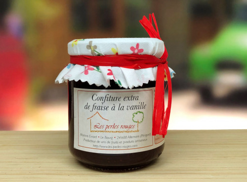 Les Perles Rouges - Confiture Extra De Fraise À La Vanille Bourbon