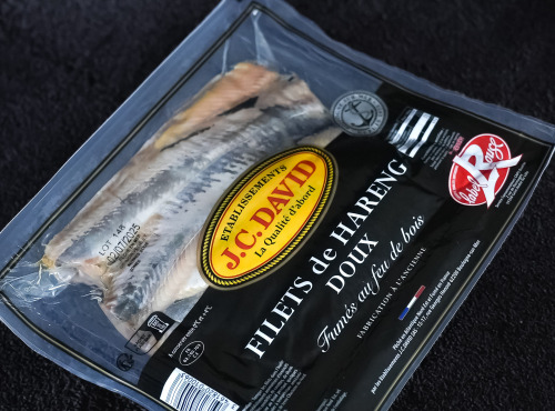 Etablissements JC David - Filets de Hareng doux fumés à l'ancienne sous vide 1kg Label Rouge