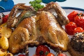 Des Poules et des Vignes à Bourgueil - Pigeon en Crapaudine