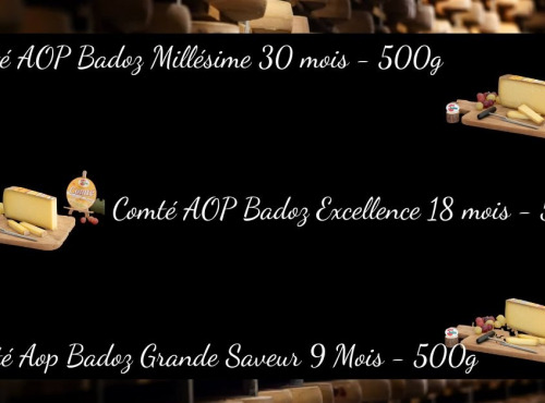 Constant Fromages & Sélections - Colis découverte - 3 Affinages de Comté