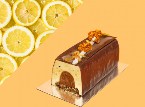 Sÿba - Glaces végétales - PACK DE NOËL - Bûche Sÿba et 1L Sorbet Citron