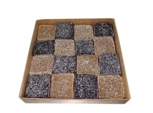 La confiserie d’antan 100% bio - Boite kraft Pâte de fruit mélange cassis/orange - 240gr