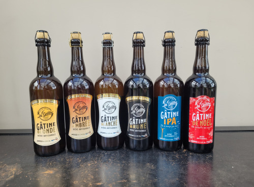La Gâtine - Assortiment de bières artisanales 6x75 cl  : Blanche, Blonde, Ambrée, Brune, IPA, Noël