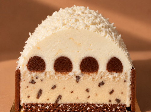 Sÿba - Glaces végétales - PRÉCOMMANDE - Bûche Glacée - Coco Tonka Stracciatella x8