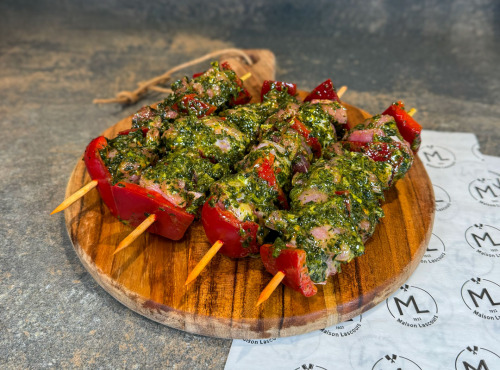 Maison Lascours - Brochette d'Agneau Ail des Ours