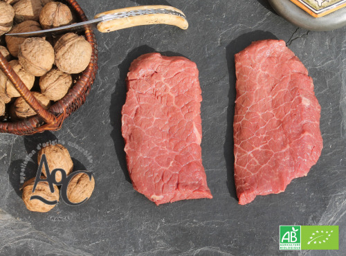 Domaine des Alliers -  Bœuf d'exception - 2 pièces parées à beefsteak, bœuf AOC Maine-Anjou, BIO – 330 g [SURGELÉ]
