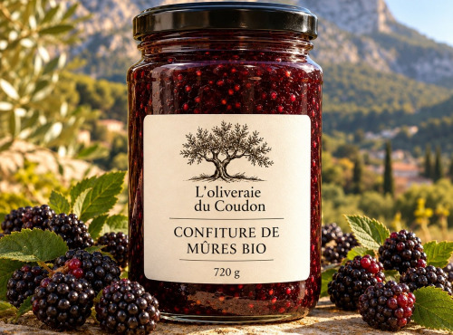 L'OLIVERAIE DU COUDON - CONFITURE DE MÛRES BIO ## 720GR ##