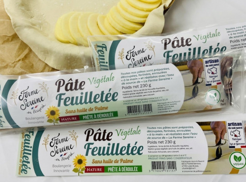 Ferme Sereine en Périgord - Pâte Feuilletée en rouleaux - VéGétale - 230 g - sans huile de Palme