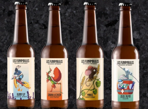 Boucherie Charcuterie Traiteur Lionel Ghérardi - Pack 4 petites bières locales Bio "Les Funanbules"