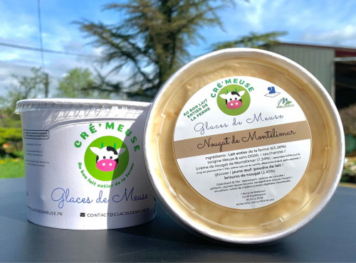 Glaces de Meuse - Crème Glacée Nougat de Montélimar 360g