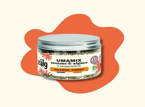 Zalg - UMAMIX : sésame & algues à saupoudrer - Poivron & Piment 50g