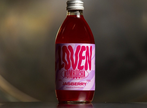 LOVEN Crew - Brasserie L'Indispensable - Kombucha Jasberry (thé vert jasmin & framboise) - 12x33cl