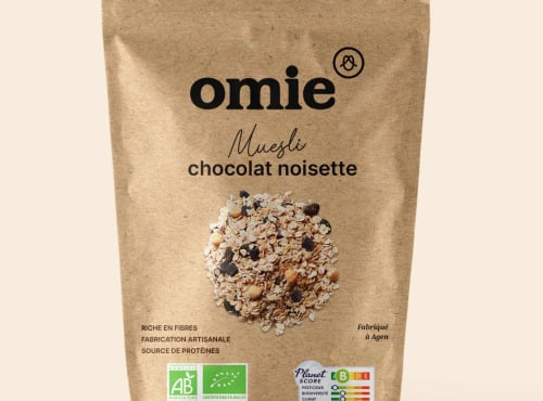 Omie - Muesli chocolat noisette - avoine français - 340 g