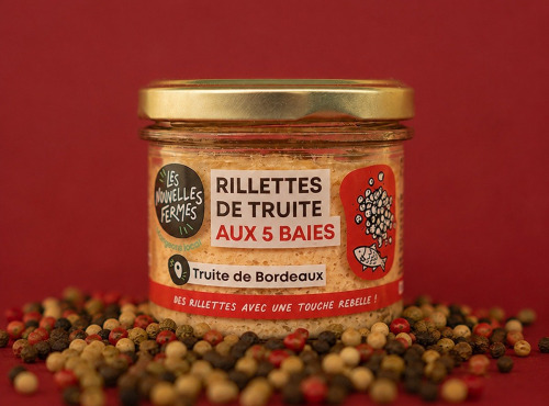 Les Nouvelles Fermes - Rillettes de truite aux 5 baies 90g
