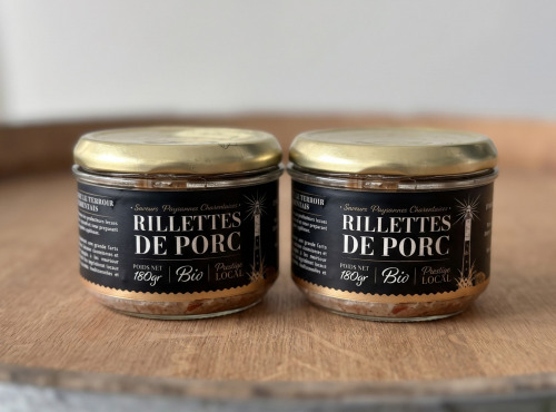 Saveurs Paysannes Charentaises - Lot de 2 rillettes de porc BIO 180g