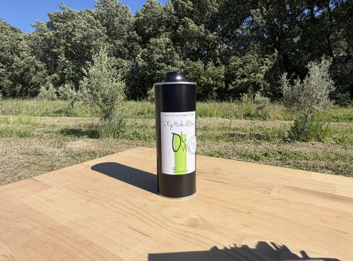 Le Moulin à Olives d’Éguilles - Huile d'Olive Fruité Vert - AOP Biologique - Bidon 500 mL