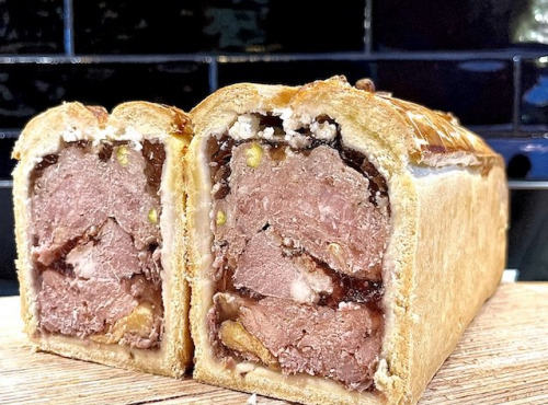 Boucherie Guiset, Eleveur et boucher depuis 1961 - Pâté Croute maison, porc, volaille, magret de canard x8 tranches 1kg