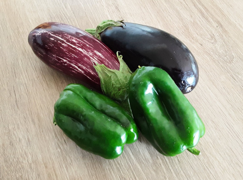 Gourmets de l'Ouest - Lot de 2 poivrons + 2 aubergines de Saint-Malo