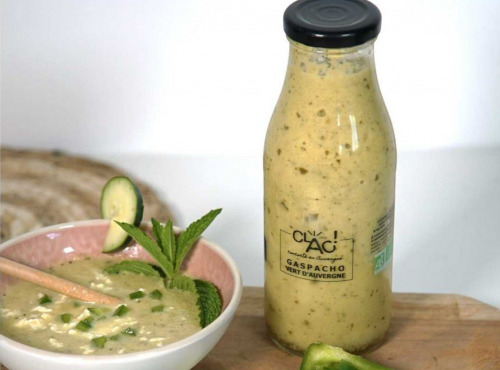 CLAC Conserverie - Gaspacho vert d'Auvergne - Courgette Concombre et Menthe bio - 480g