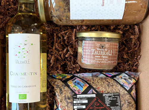 Manade Blanc - coffret cadeau repas camarguais