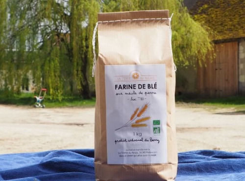 La Ferme du Relais - Farine de Blé BIO - Bise T80 12 x 1 kg