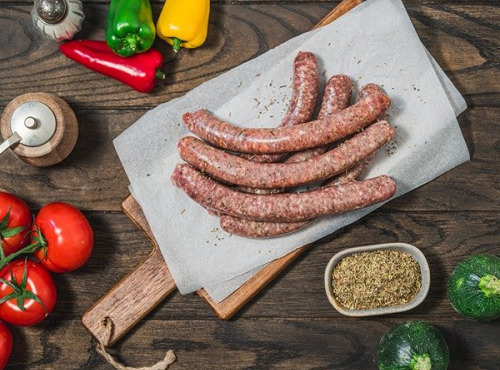 Maison BAYLE - Champions du Monde de boucherie 2016 - 6 Saucisses saveur italienne tomate mozza Barbecue