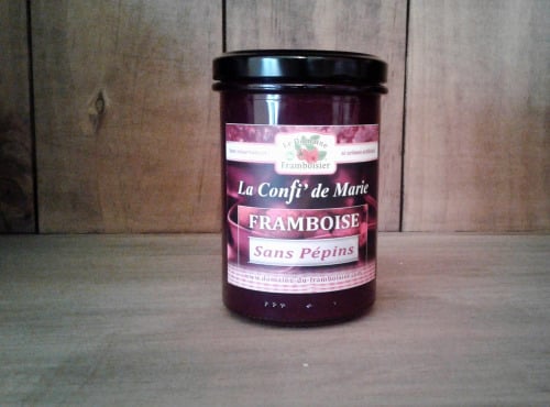 Le Domaine du Framboisier - Confiture allégée en sucre Framboise Sans Pépins 250g