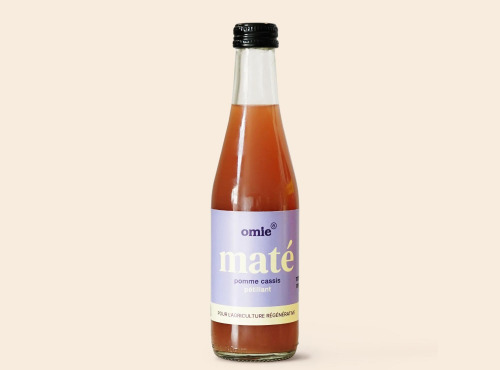 Omie - DESTOCKAGE - Maté pétillant pomme cassis - 25 cl