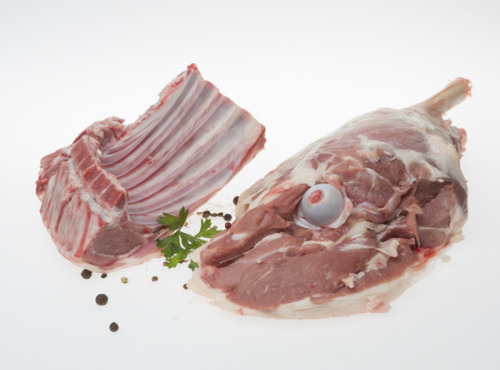 Coopérative Axuria - 1 Gigot + 1 Carré D'agneau De Lait Des Pyrénées IGP / Label Rouge