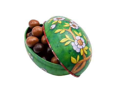 Le Petit Duc - Oeuf Fabergé garni de billes chocolatées croustillantes