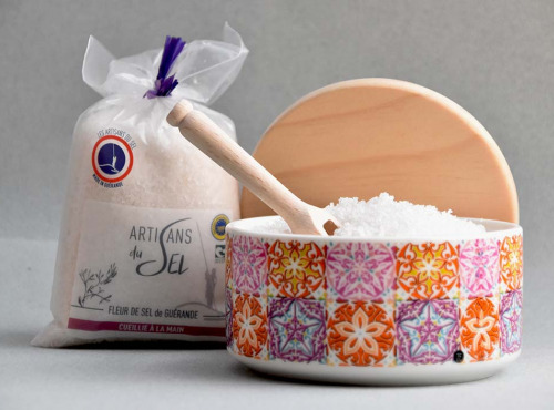 Artisans du Sel - Pot En Céramique Et Fleur De Sel De Guérande Naturelle