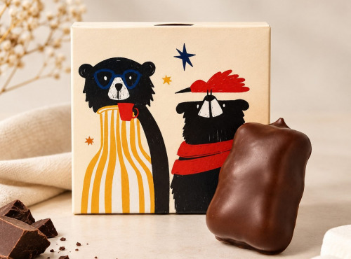 Chaloin Chocolats - Oursons guimauve au chocolat noir
