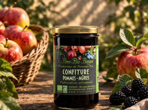 Pom Bio Berger - Confiture Pommes-Mûres Bio