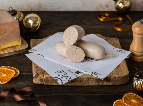 Maison BAYLE - Champions du Monde de boucherie 2016 - Boudin blanc aux foie gras 2 pièces - 2 pers  - Festif - fêtes - Noël