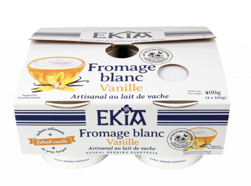 Bastidarra - Ekia - Fromage Blanc Vanille 4*100gr