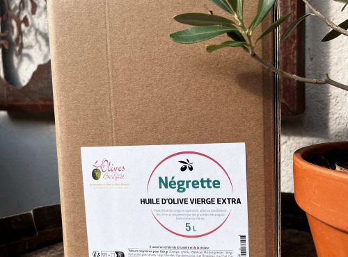 Les amandes et olives du Mont Bouquet - Huile d'olive Négrette 5 L