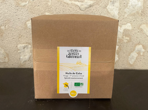 La Ferme du Joyeux Laboureur - Huile de colza spéciale assaisonnement Bib de 5 litres