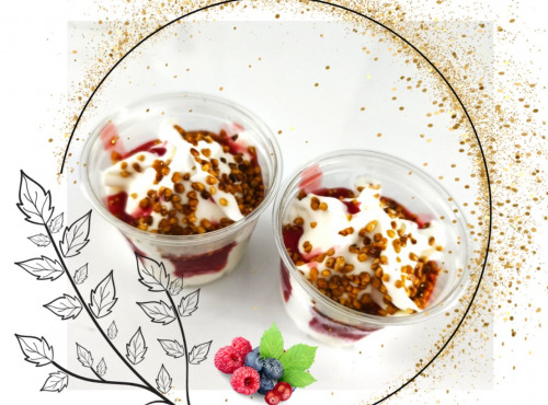 Traiteur Gourmet d'Alsace - Glace Sunday fruits rouge et éclats de noisettes 2 pers