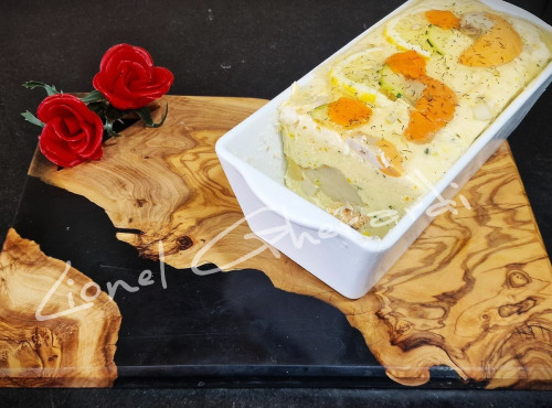 Boucherie Charcuterie Traiteur Lionel Ghérardi - Terrine de Saint-Jacques et Saumon aux agrumes - 250g