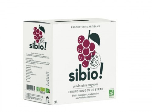 Sibio - Jus de Raisin Rouge bio 3L
