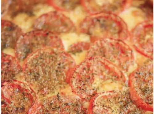 Ferme Sinsac - Tarte aux tomates fraiches, moutarde et comté 4 personnes 21 cm