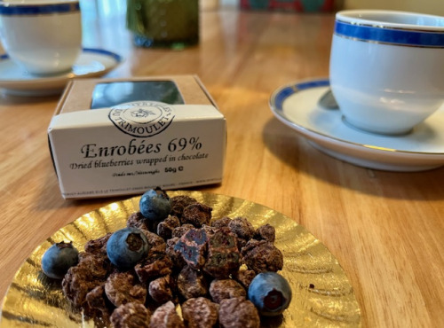 Myrtilles du Trimoulet - Myrtilles séchées enrobées au Chocolat Noir 69%