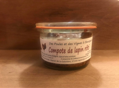 Des Poules et des Vignes à Bourgueil - Compote de Lapin Rôti