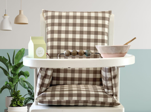 Timouny - Coussin chaise haute Vichy